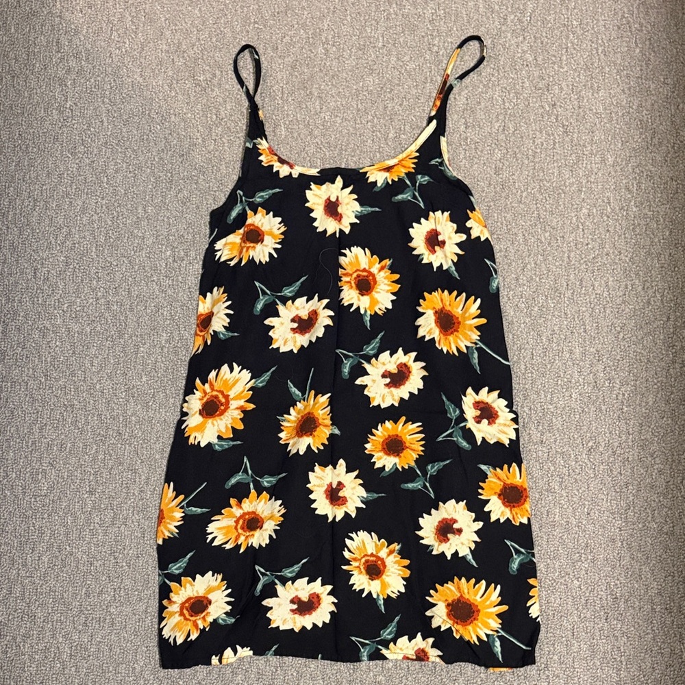 Urban Outfitters Black Sunflower Mini Dress